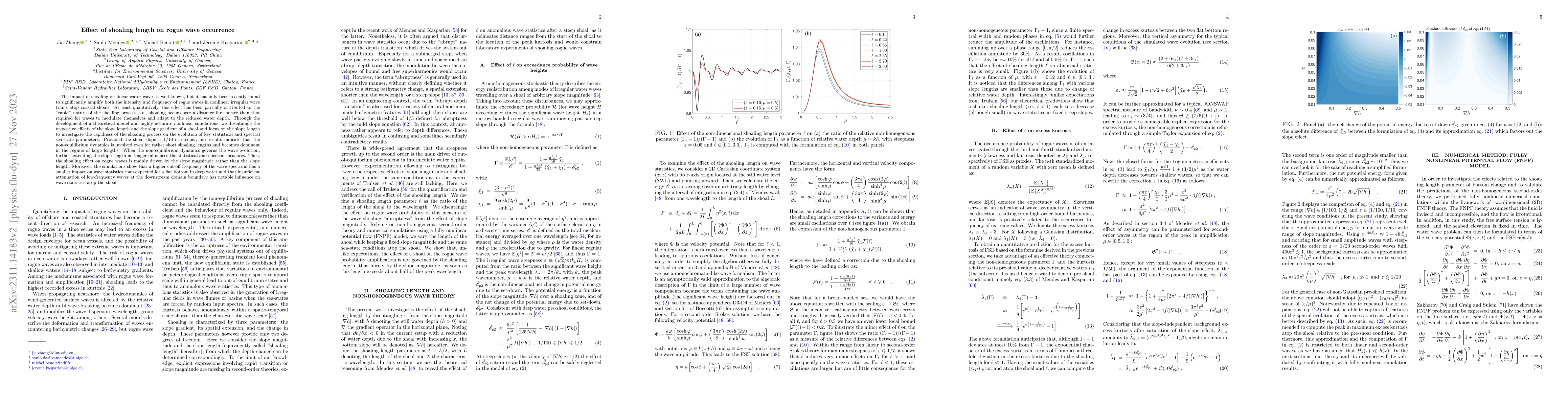 Thumbnail for Effect of shoaling length on rogue wave occurrence