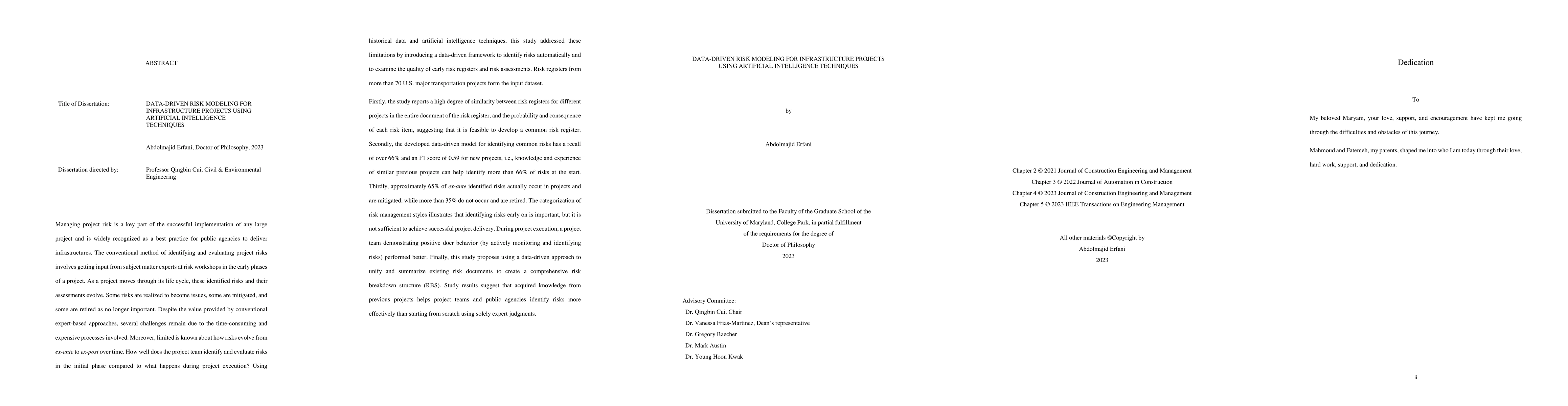 Thumbnail for Data-Driven Risk Modeling for Infrastructure Projects Using Artificial
  Intelligence Techniques
