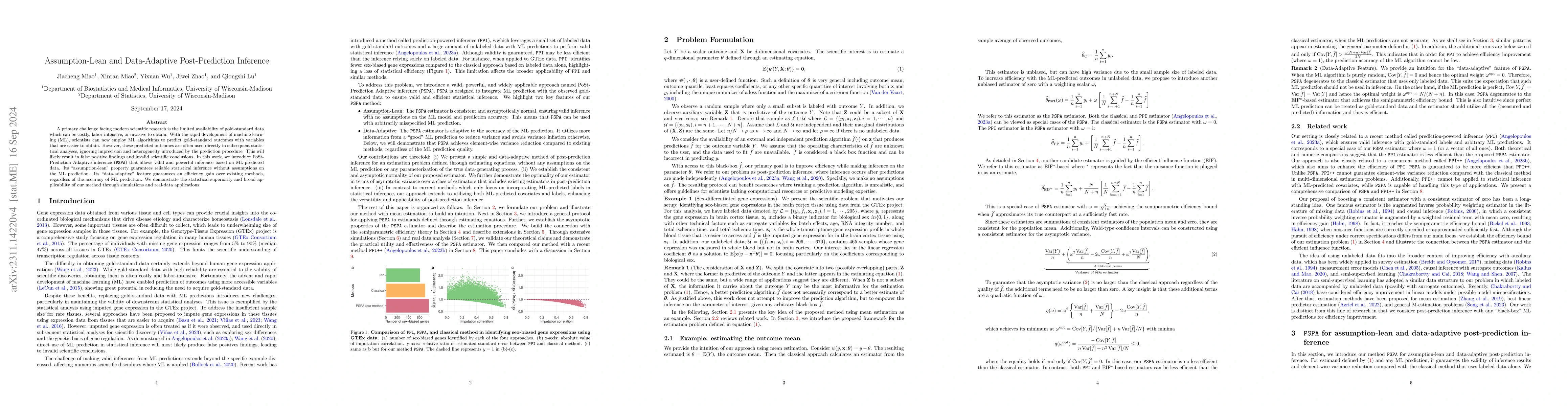 Thumbnail for Assumption-lean and Data-adaptive Post-Prediction Inference