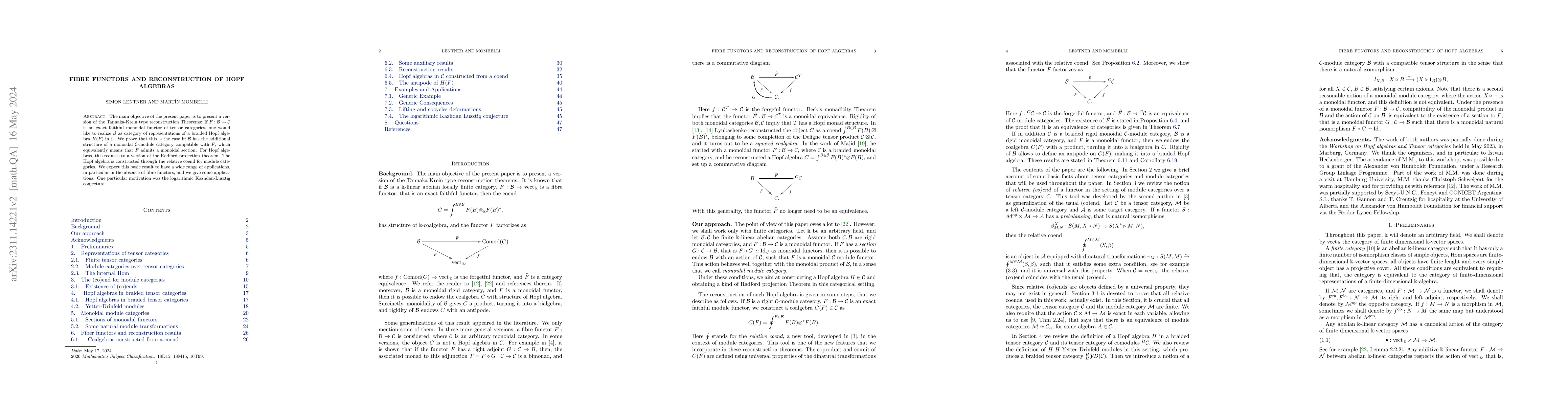 Thumbnail for Fibre functors and reconstruction of Hopf algebras