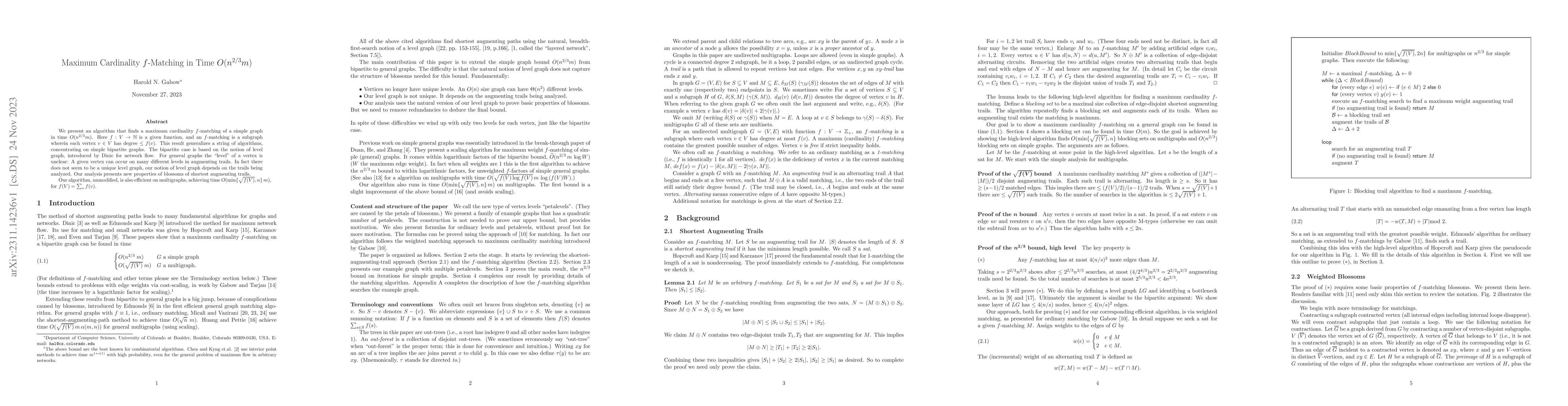 Thumbnail for Maximum Cardinality $f$-Matching in Time $O(n^{2/3}m)$