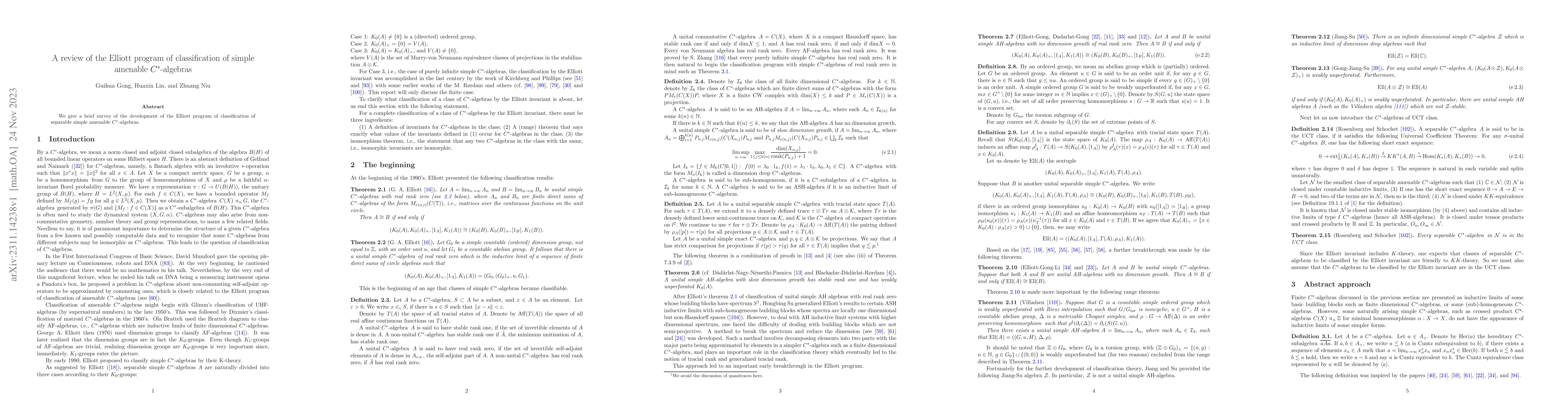 Thumbnail for A review of the Elliott program of classification of simple amenable
  C*-algebras
