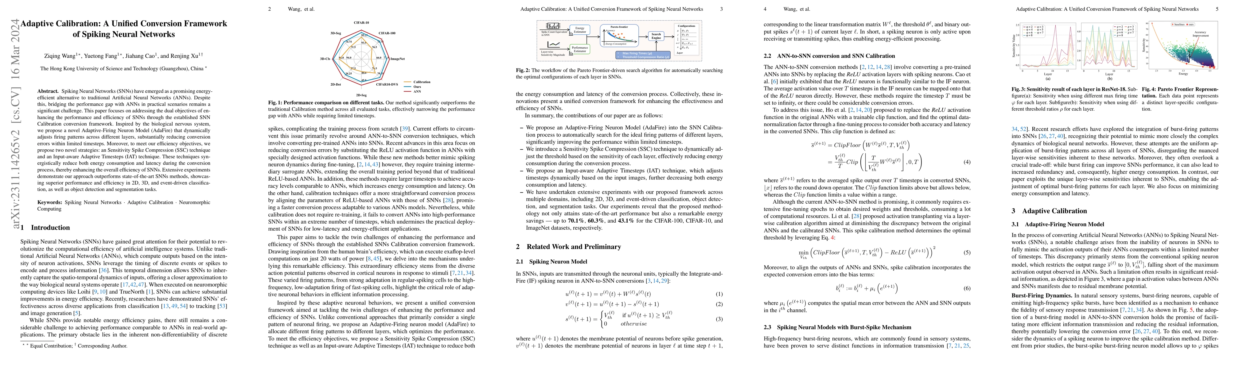 Thumbnail for Adaptive Calibration: A Unified Conversion Framework of Spiking Neural
  Networks