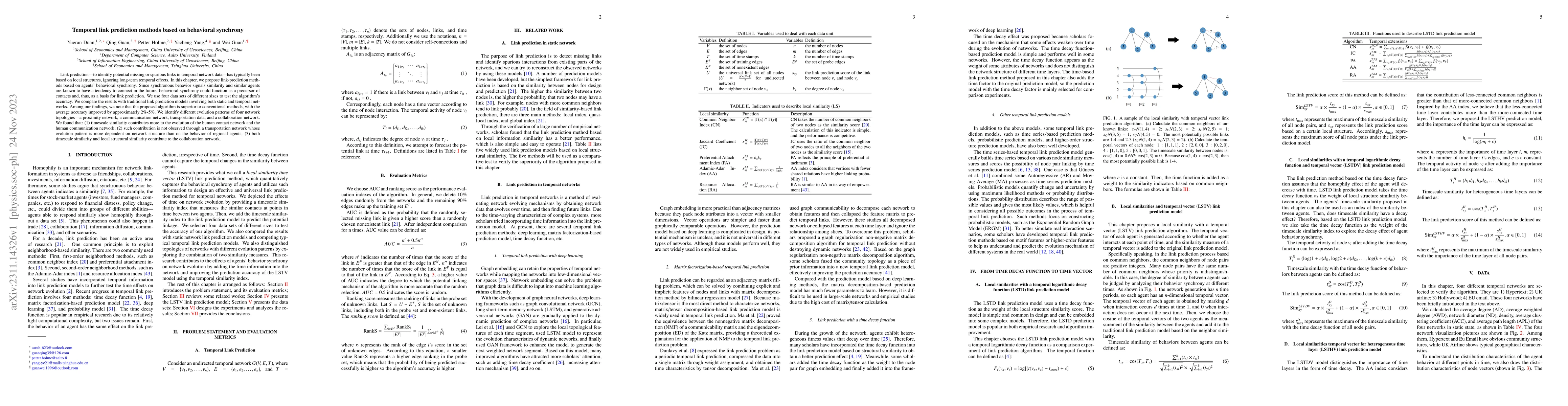 Thumbnail for Temporal link prediction methods based on behavioral synchrony