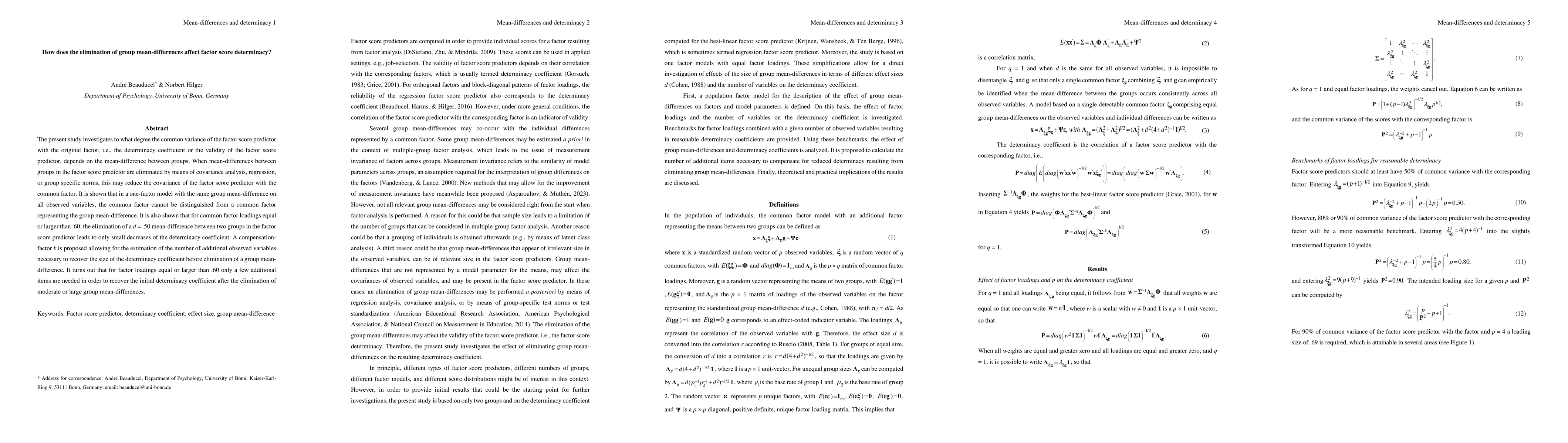 Thumbnail for How does the elimination of group mean-differences affect factor score
  determinacy?
