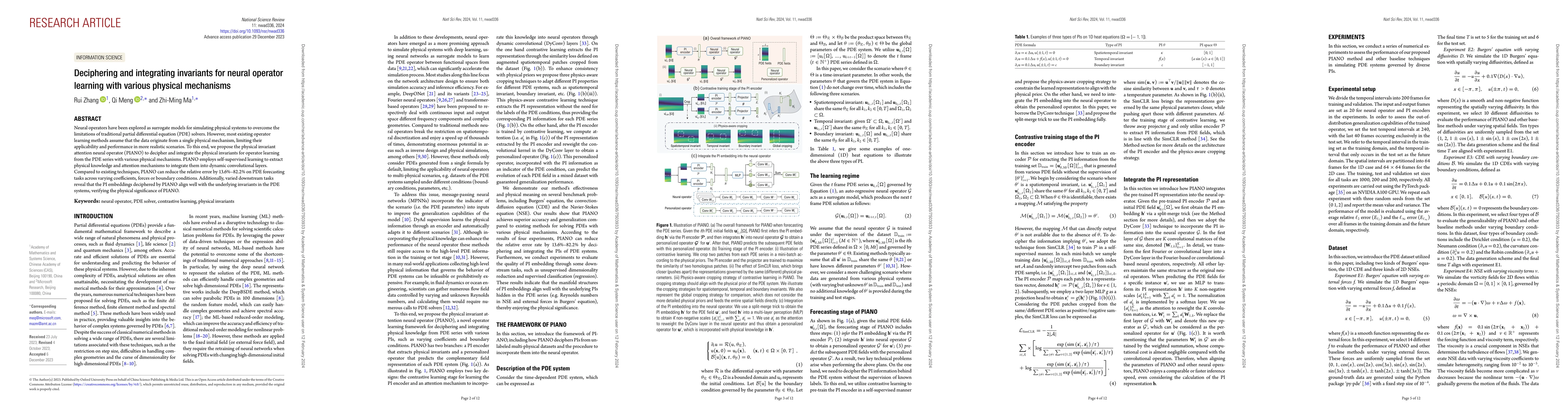 Thumbnail for Deciphering and integrating invariants for neural operator learning with
  various physical mechanisms