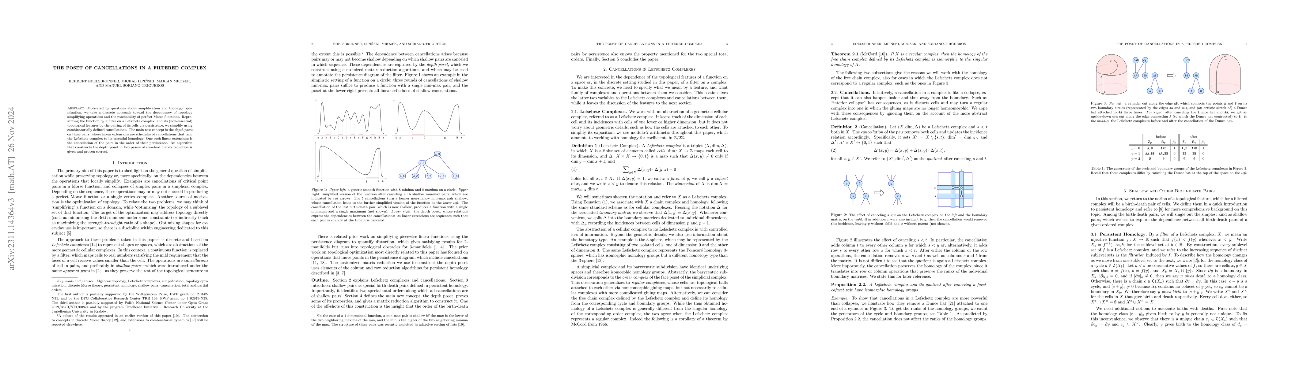 Thumbnail for The Depth Poset of a Filtered Lefschetz Complex