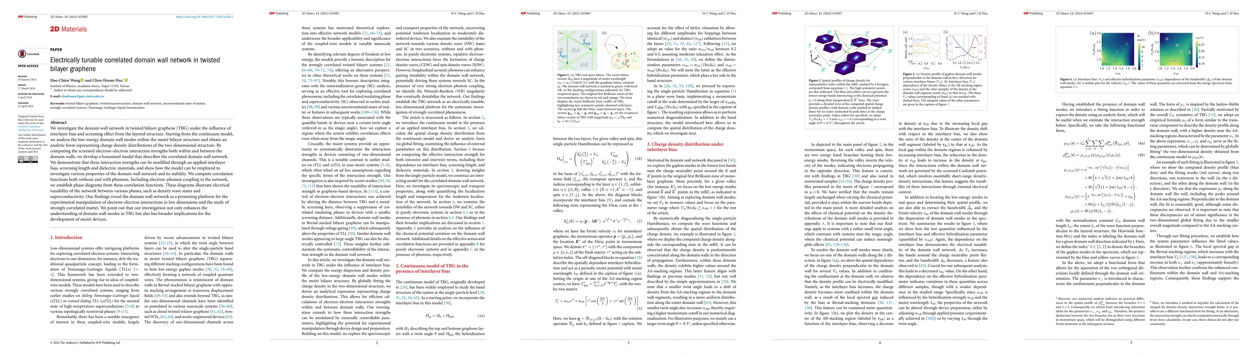 Thumbnail for Electrically tunable correlated domain wall network in twisted bilayer
  graphene