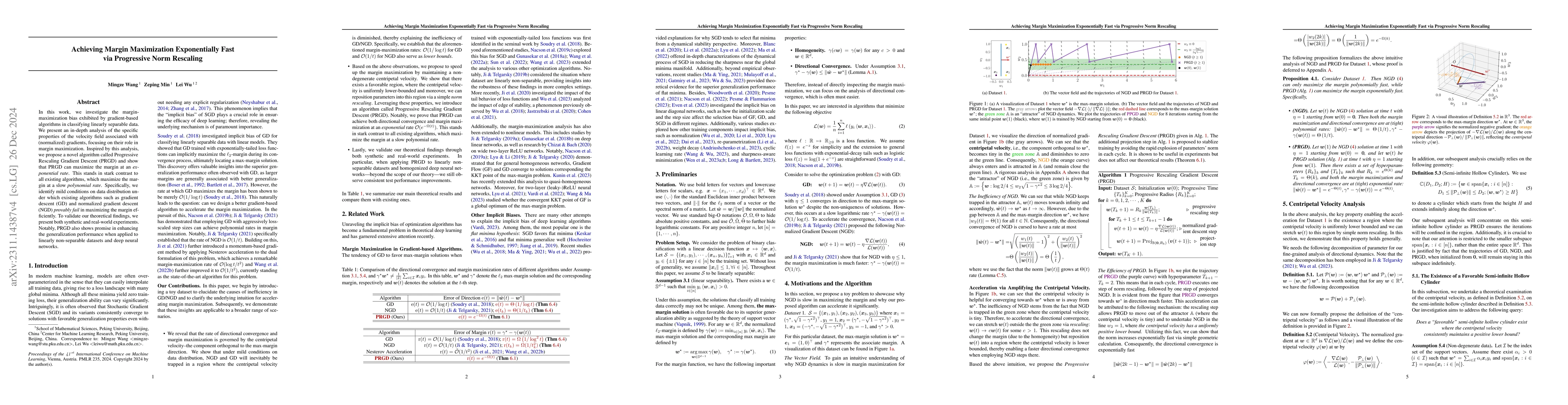 Thumbnail for Achieving Margin Maximization Exponentially Fast via Progressive Norm
  Rescaling
