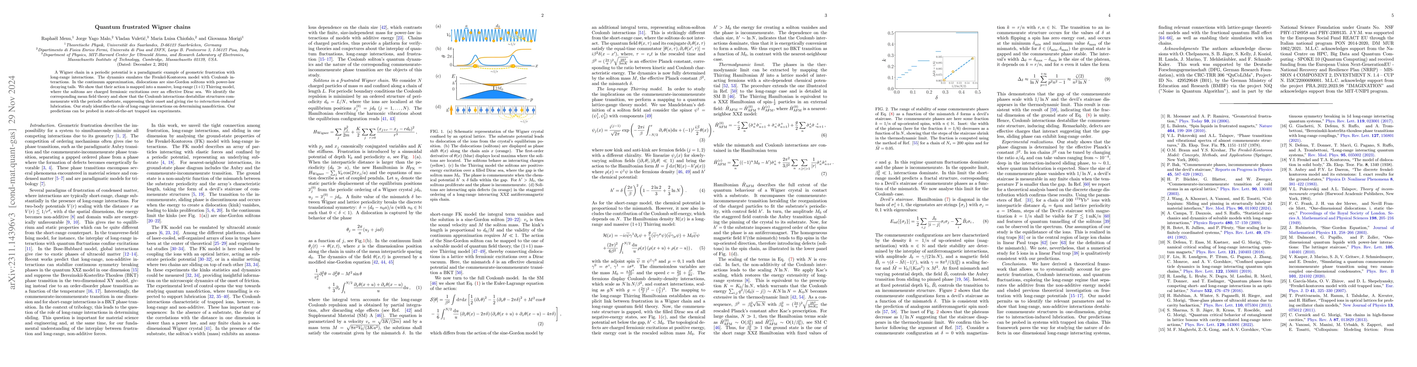 Thumbnail for Commensurate-incommensurate transition in frustrated Wigner crystals