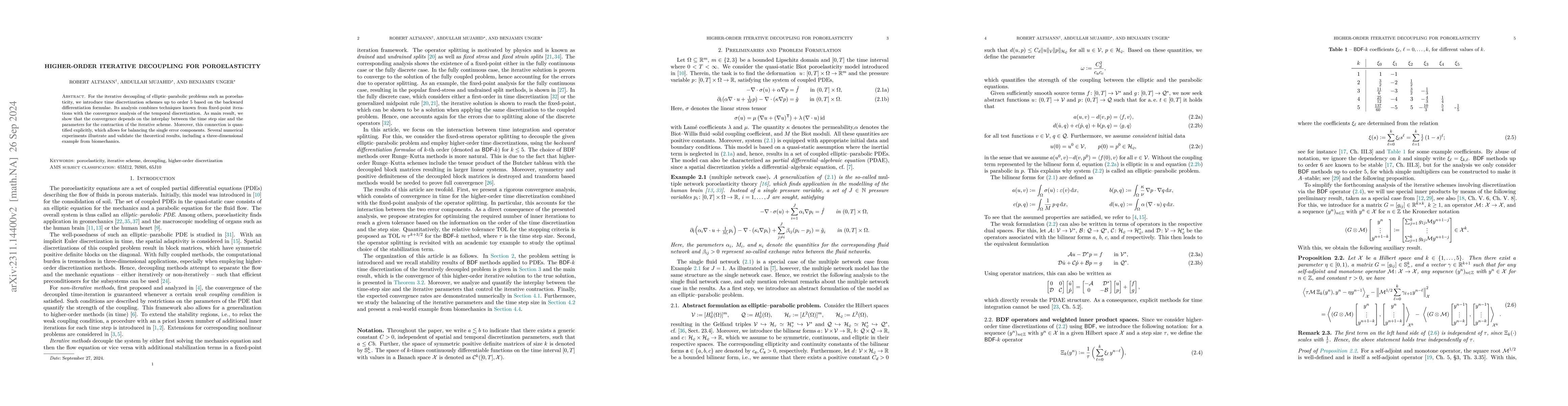 Thumbnail for Higher-order iterative decoupling for poroelasticity