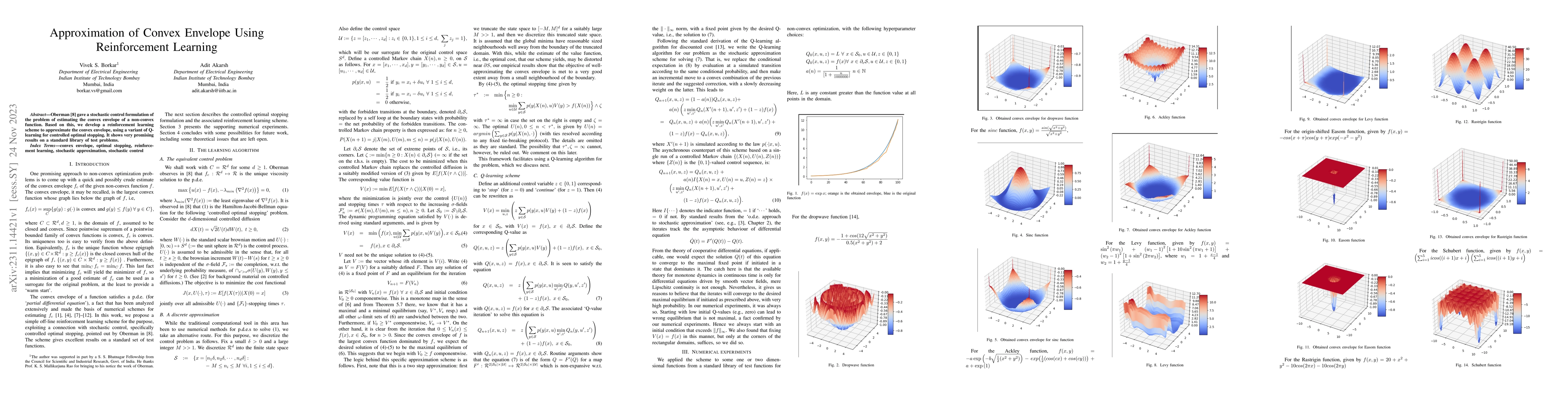 Thumbnail for Approximation of Convex Envelope Using Reinforcement Learning