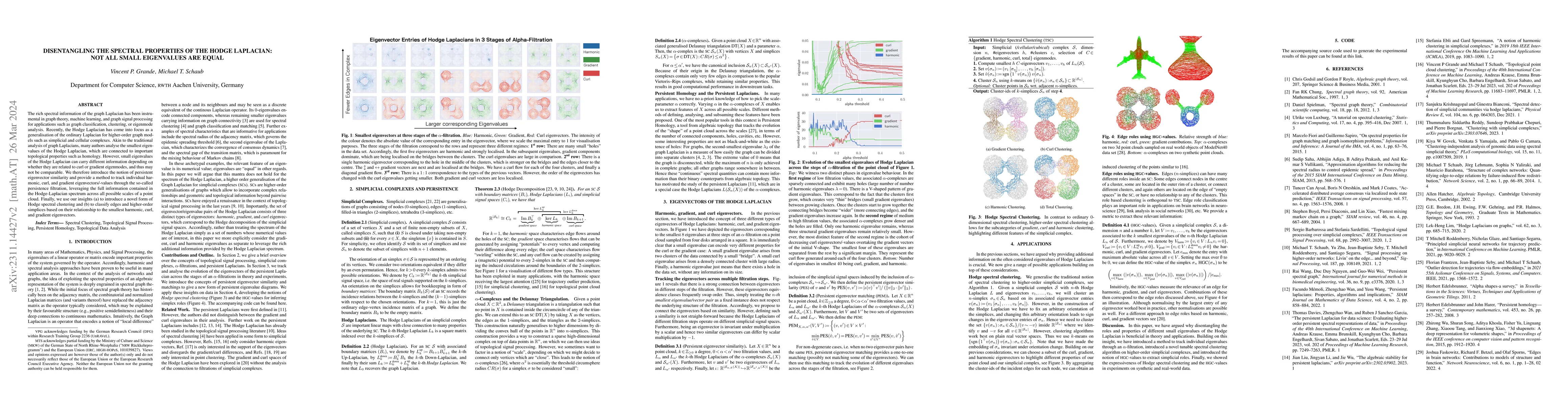 Thumbnail for Disentangling the Spectral Properties of the Hodge Laplacian: Not All
  Small Eigenvalues Are Equal