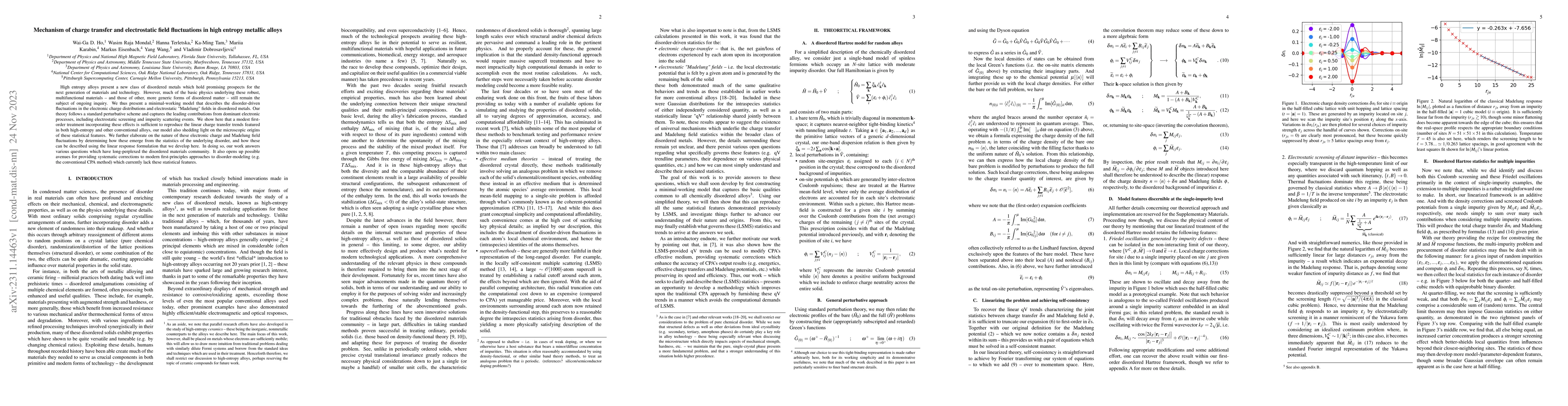 Thumbnail for Mechanism of charge transfer and electrostatic field fluctuations in
  high entropy metallic alloys