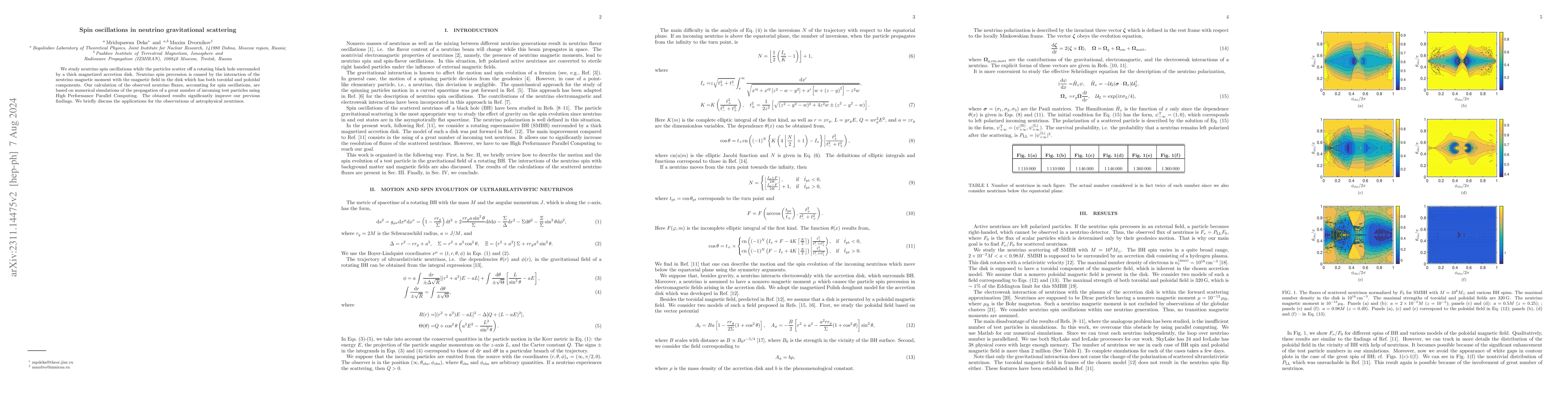 Thumbnail for Spin oscillations in neutrino gravitational scattering