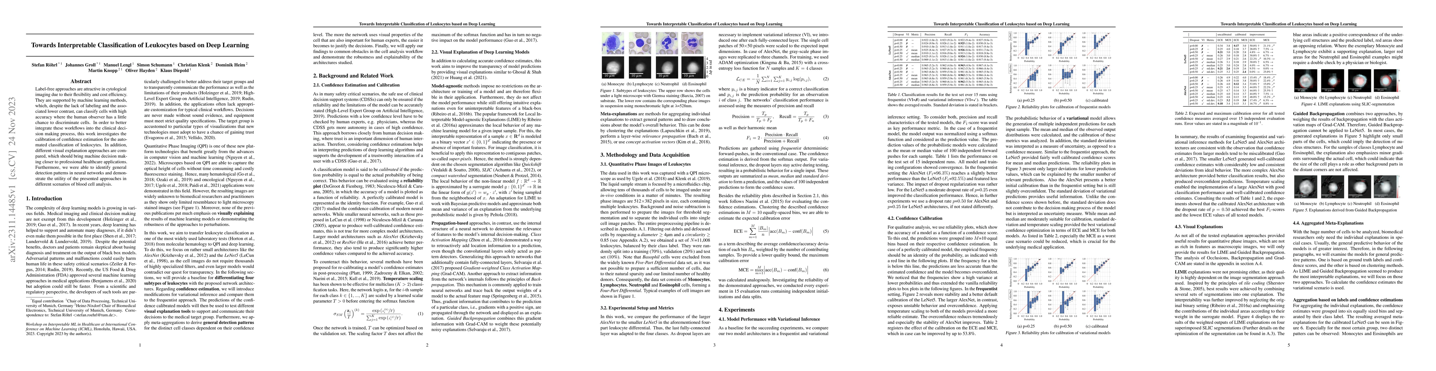 Thumbnail for Towards Interpretable Classification of Leukocytes based on Deep
  Learning