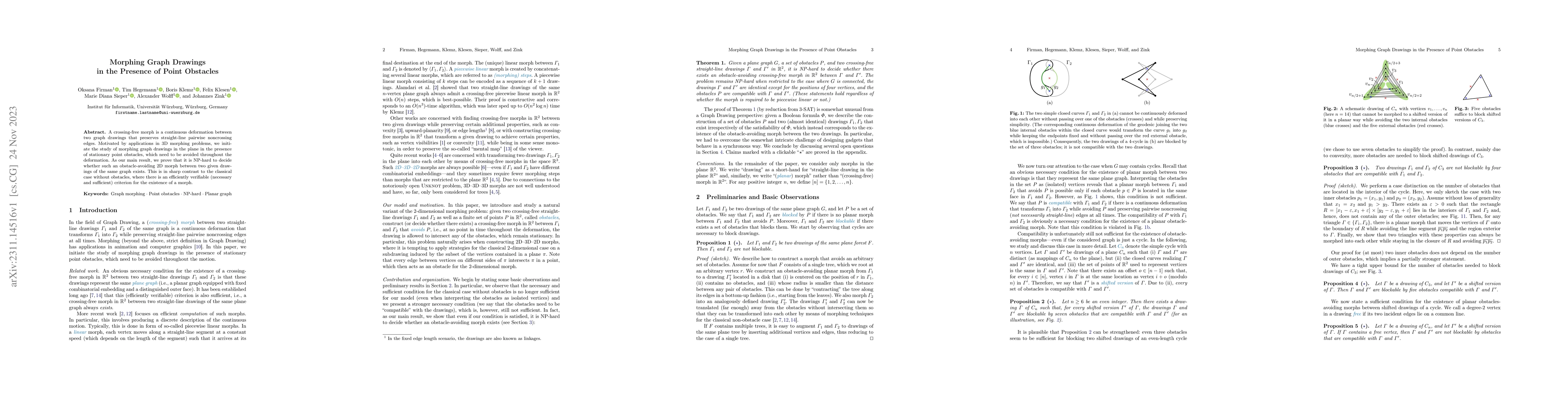 Thumbnail for Morphing Graph Drawings in the Presence of Point Obstacles
