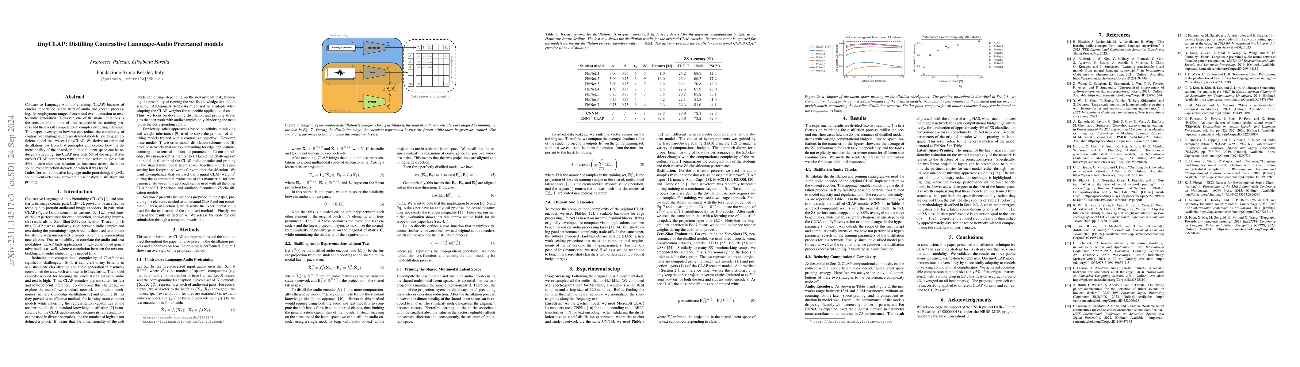 Thumbnail for tinyCLAP: Distilling Constrastive Language-Audio Pretrained Models