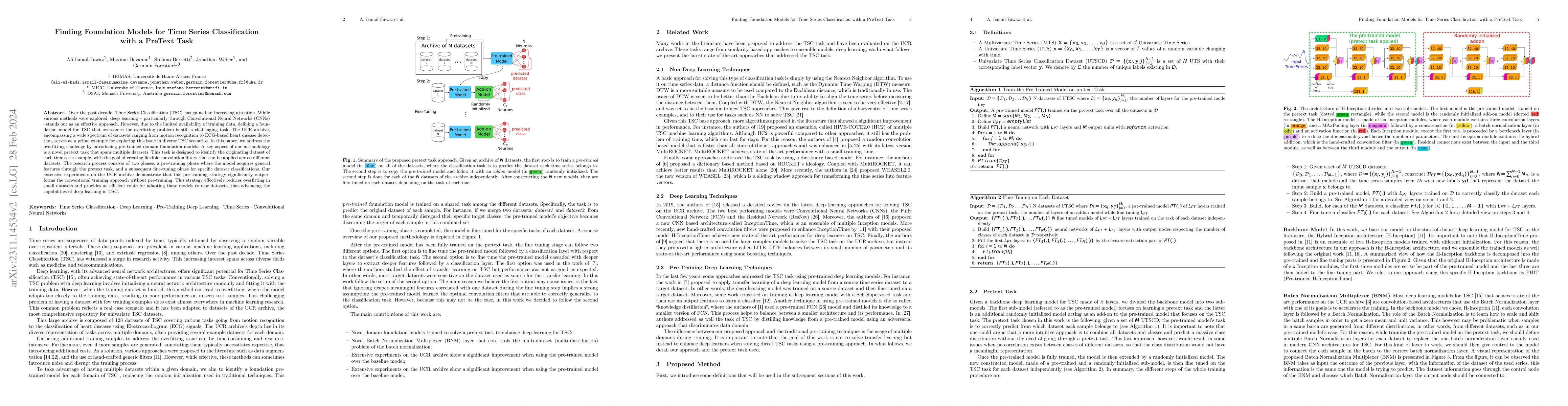 Thumbnail for Finding Foundation Models for Time Series Classification with a PreText
  Task