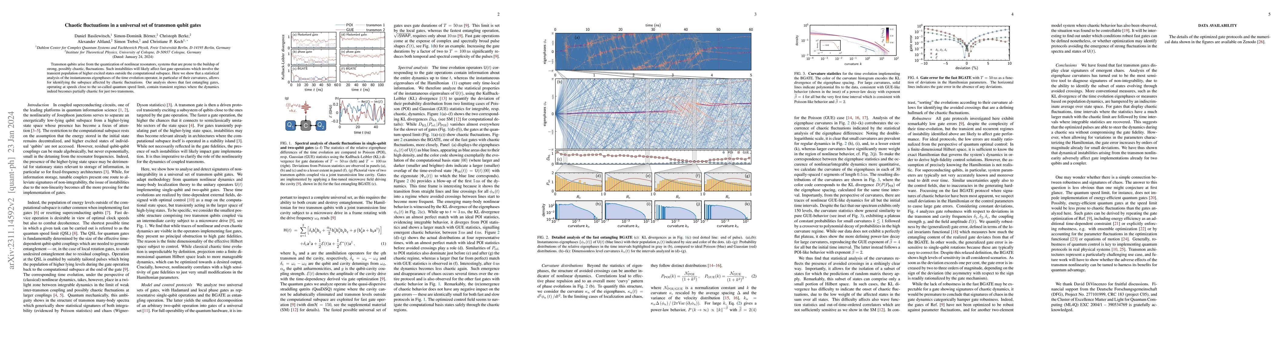 Thumbnail for Chaotic fluctuations in a universal set of transmon qubit gates