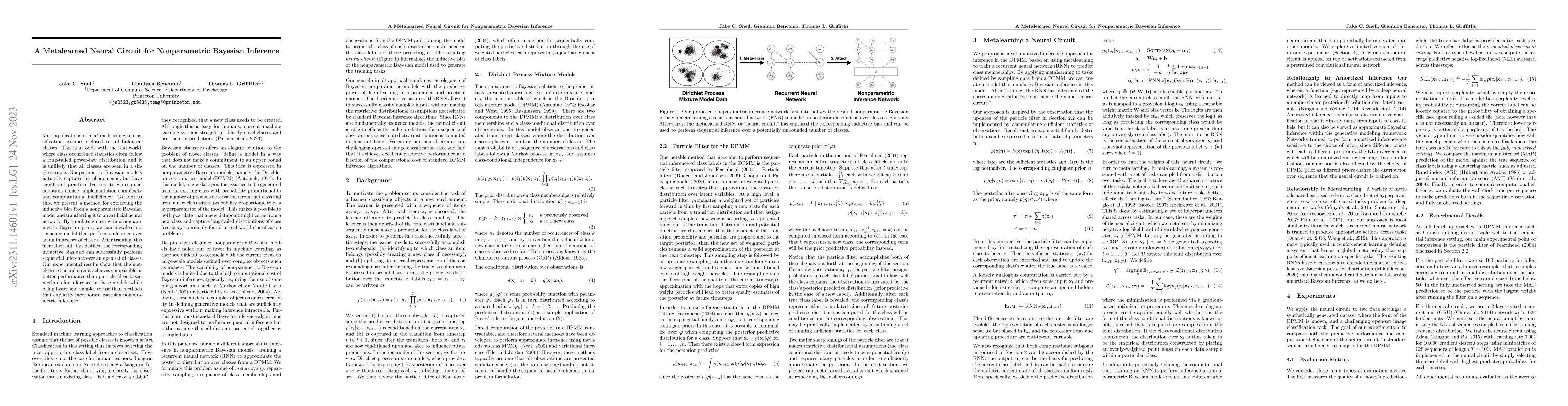 Thumbnail for A Metalearned Neural Circuit for Nonparametric Bayesian Inference