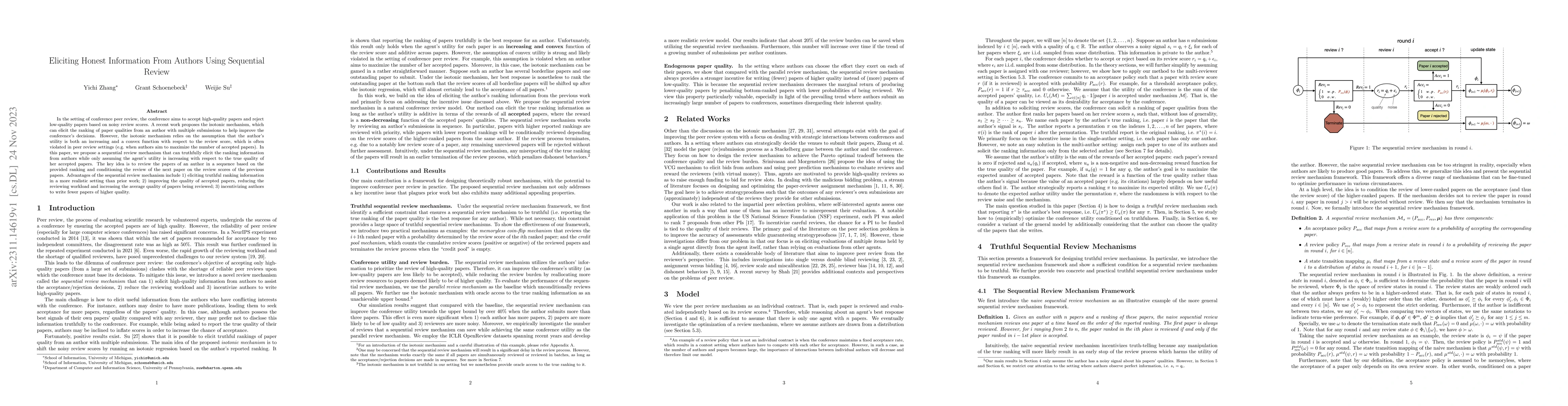 Thumbnail for Eliciting Honest Information From Authors Using Sequential Review