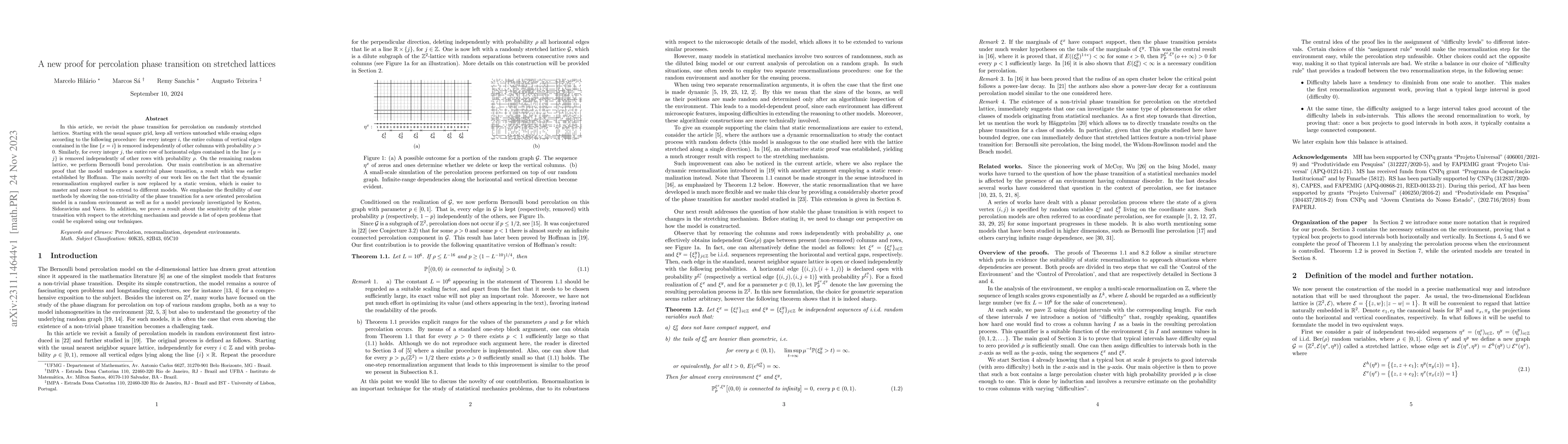 Thumbnail for A new proof for percolation phase transition on stretched lattices