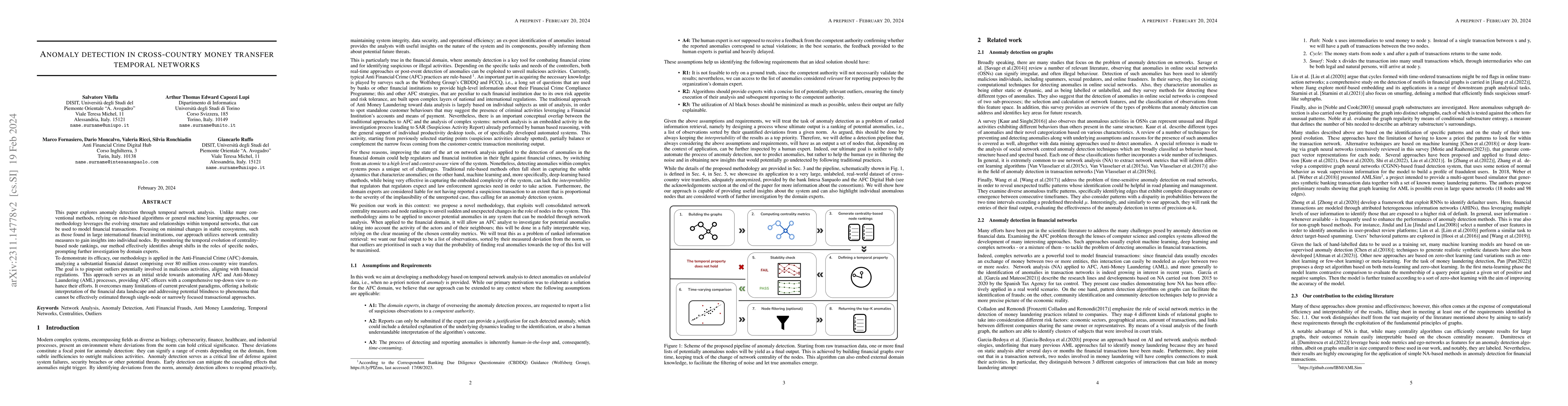 Thumbnail for Anomaly detection in cross-country money transfer temporal networks