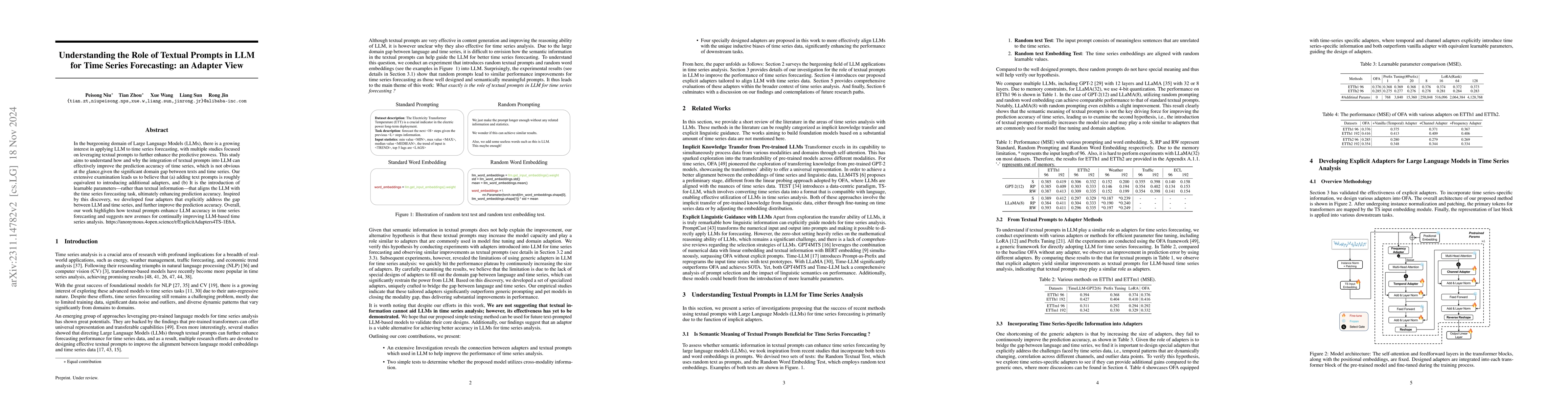 Thumbnail for One Fits All: Universal Time Series Analysis by Pretrained LM and
  Specially Designed Adaptors