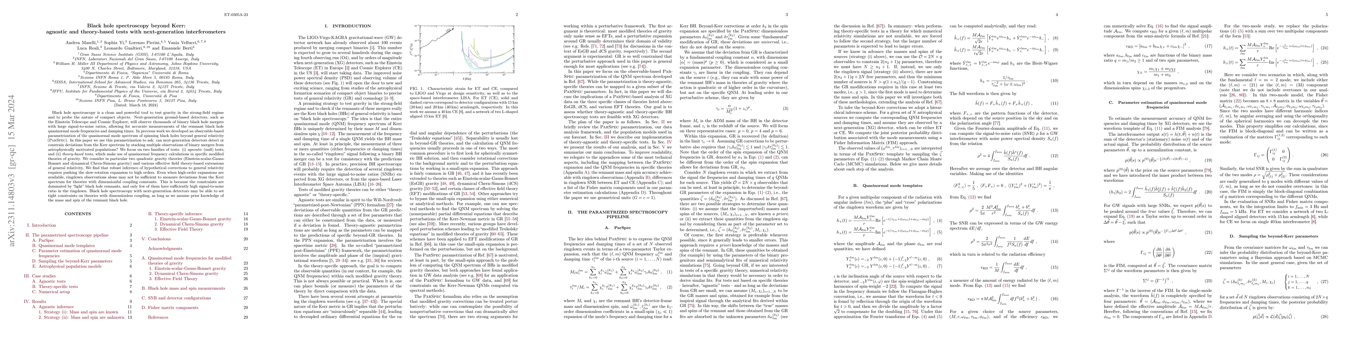 Thumbnail for Black hole spectroscopy beyond Kerr: agnostic and theory-based tests
  with next-generation interferometers