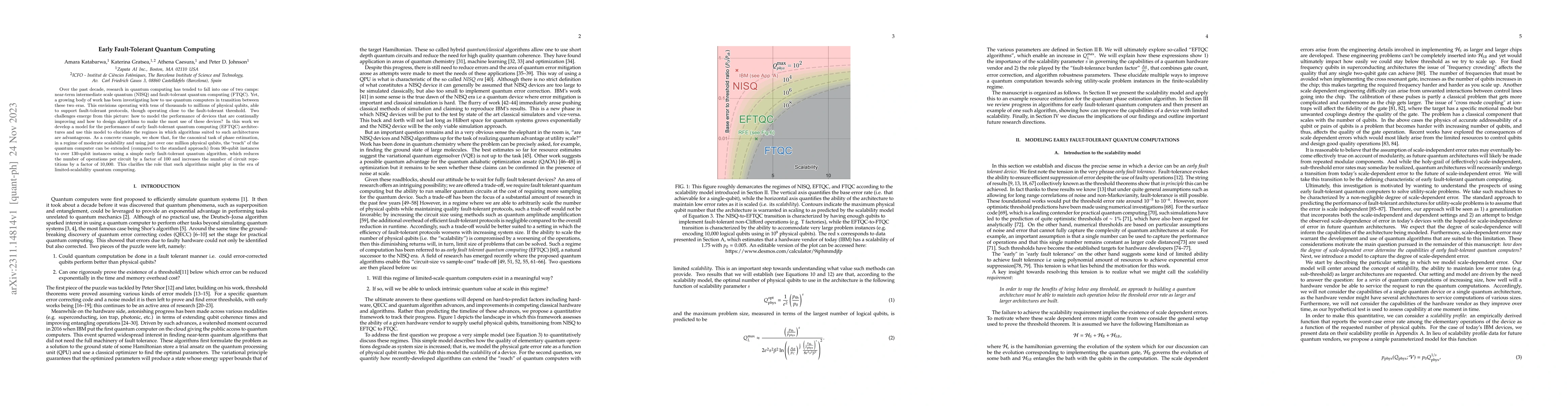 Thumbnail for Early Fault-Tolerant Quantum Computing