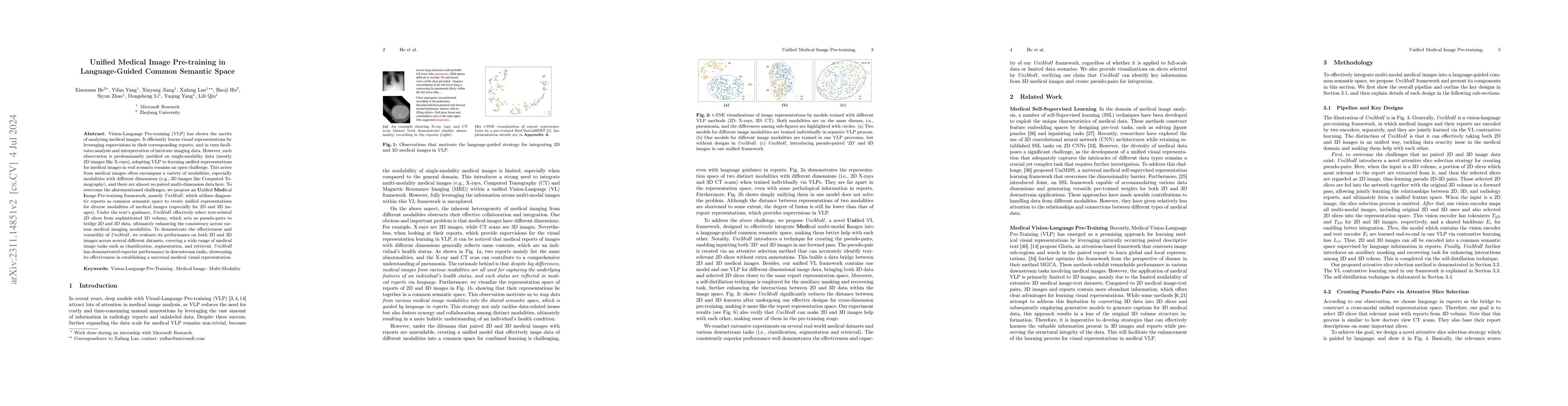 Thumbnail for Unified Medical Image Pre-training in Language-Guided Common Semantic
  Space
