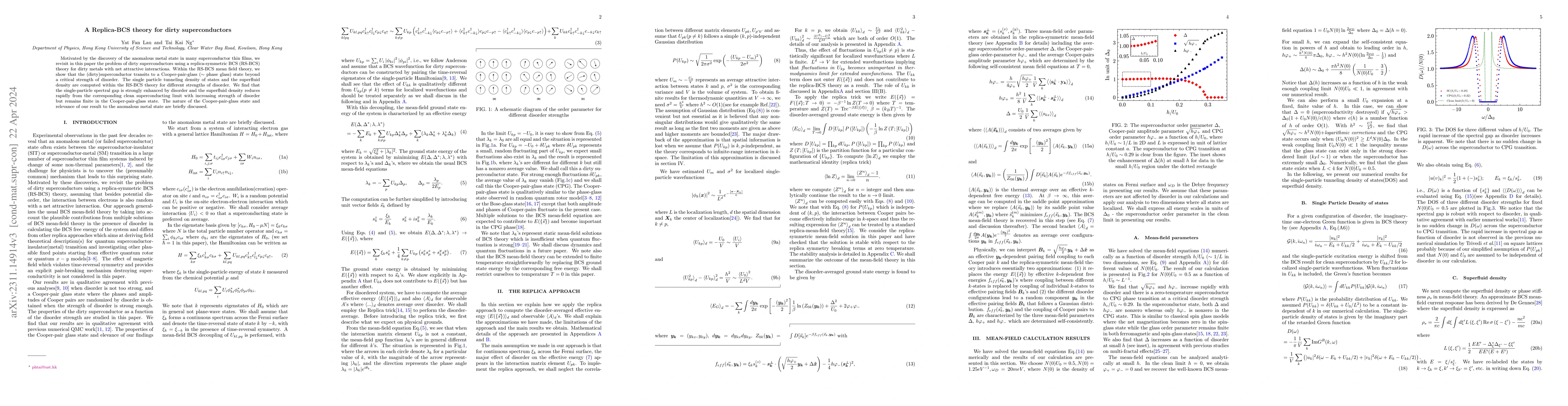 Thumbnail for A Replica-BCS theory for dirty superconductors