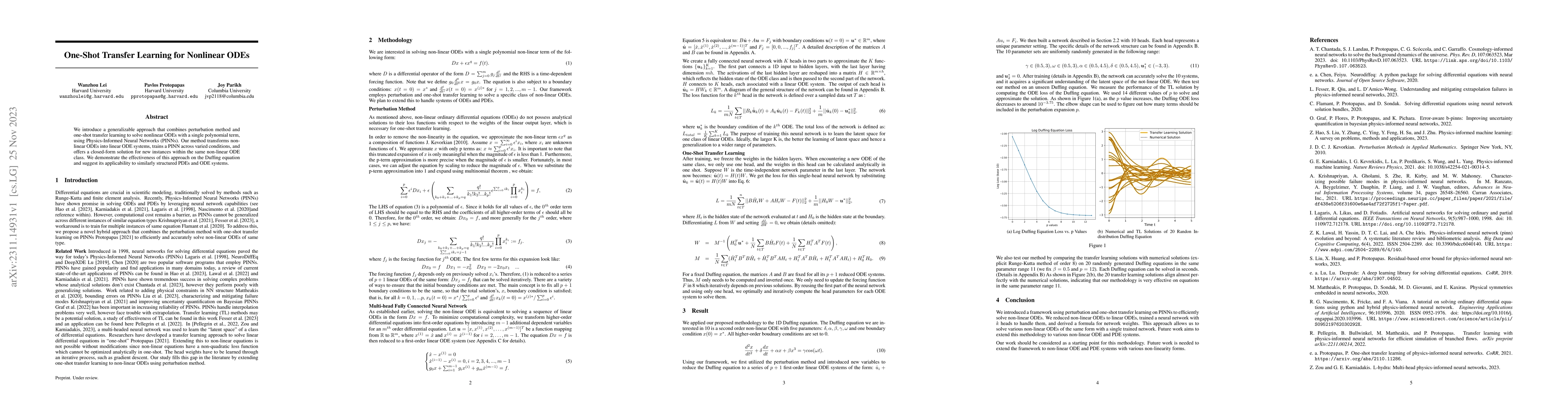Thumbnail for One-Shot Transfer Learning for Nonlinear ODEs