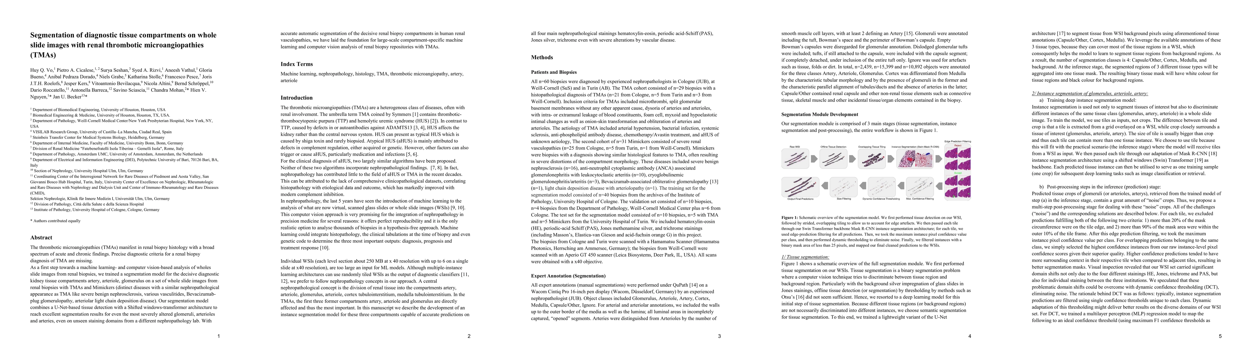 Thumbnail for Segmentation of diagnostic tissue compartments on whole slide images
  with renal thrombotic microangiopathies (TMAs)