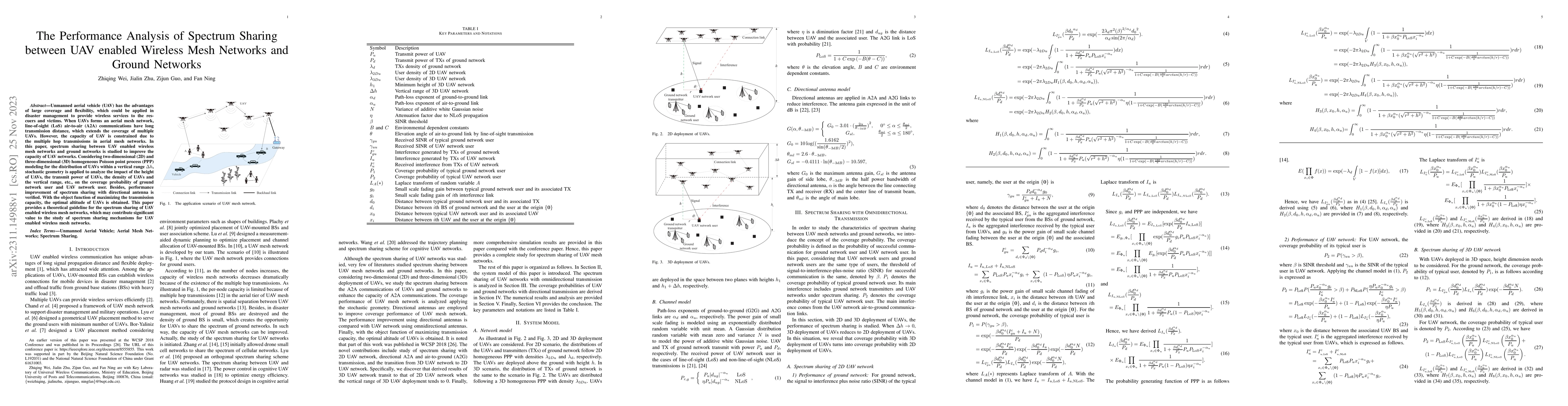 Thumbnail for The Performance Analysis of Spectrum Sharing between UAV enabled
  Wireless Mesh Networks and Ground Networks