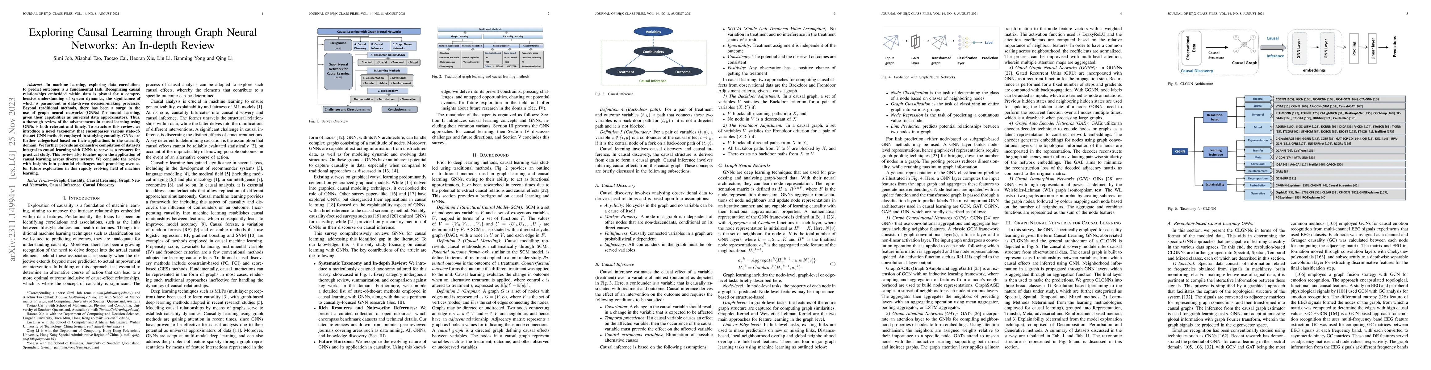 Thumbnail for Exploring Causal Learning through Graph Neural Networks: An In-depth
  Review