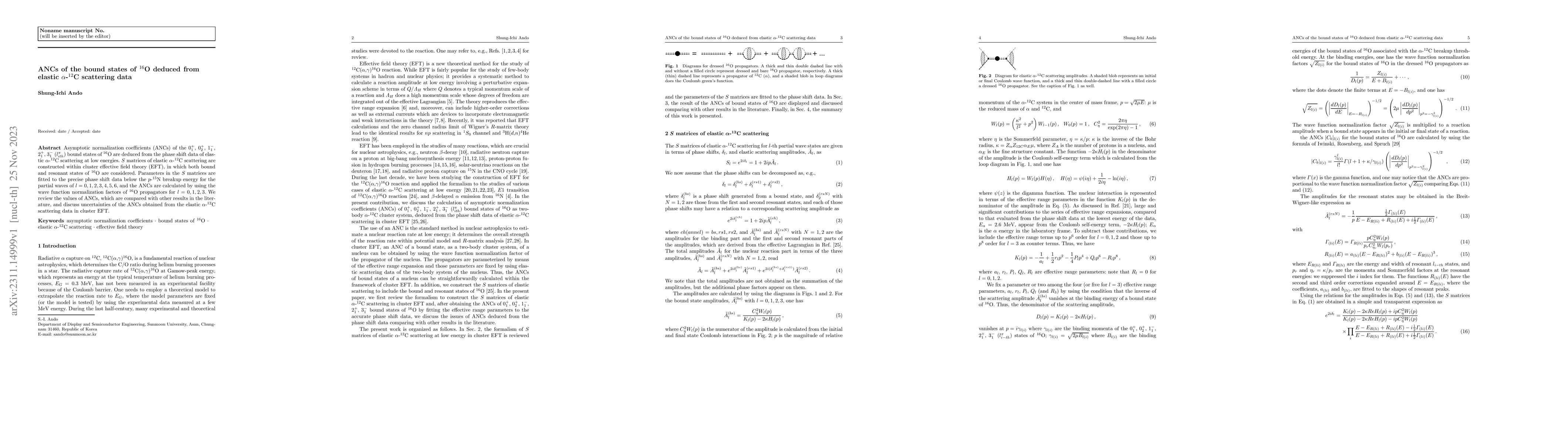 Thumbnail for ANCs of the bound states of $^{16}$O deduced from elastic
  $\alpha$-$^{12}$C scattering data