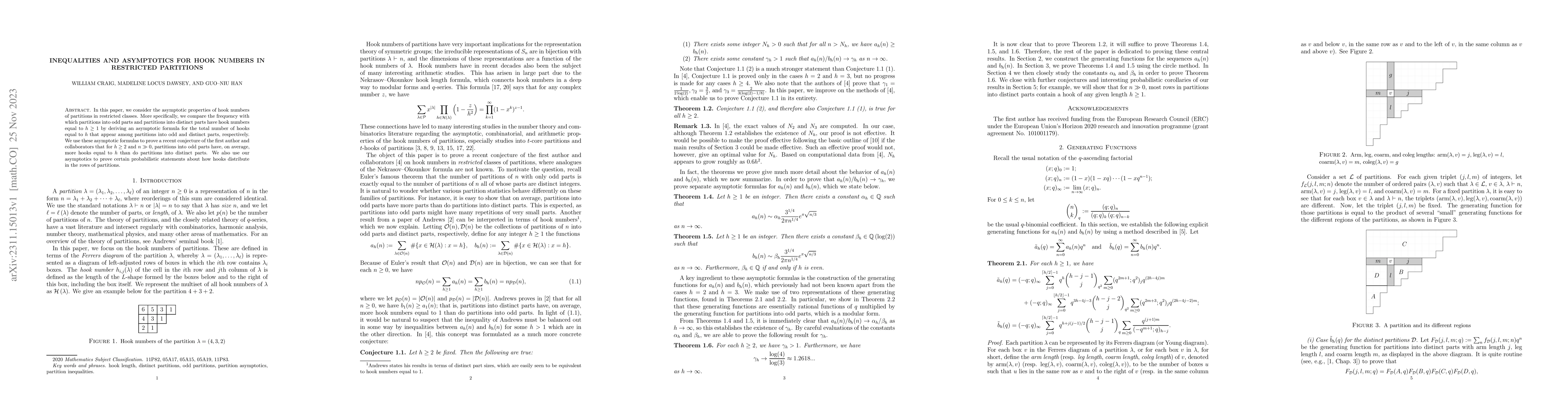 Thumbnail for Inequalities and asymptotics for hook numbers in restricted partitions