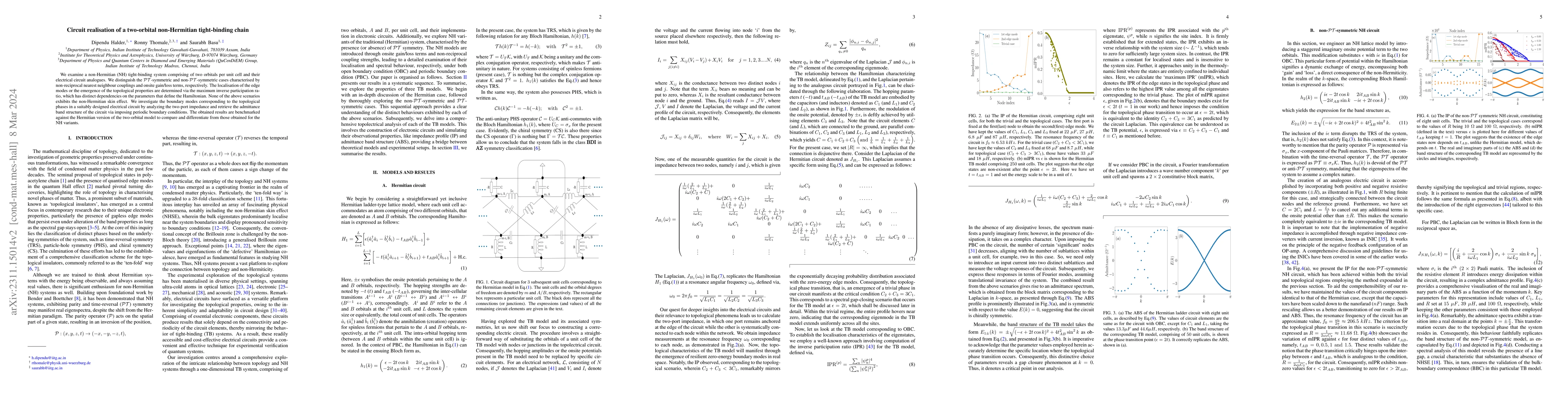 Thumbnail for Circuit realisation of a two-orbital non-Hermitian tight-binding chain