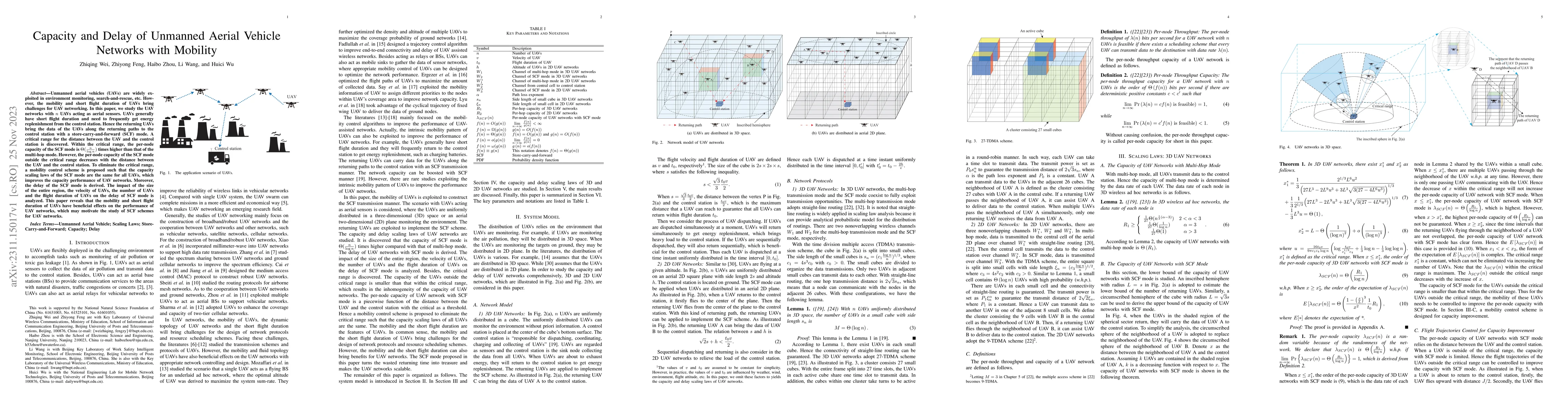 Thumbnail for Capacity and Delay of Unmanned Aerial Vehicle Networks with Mobility