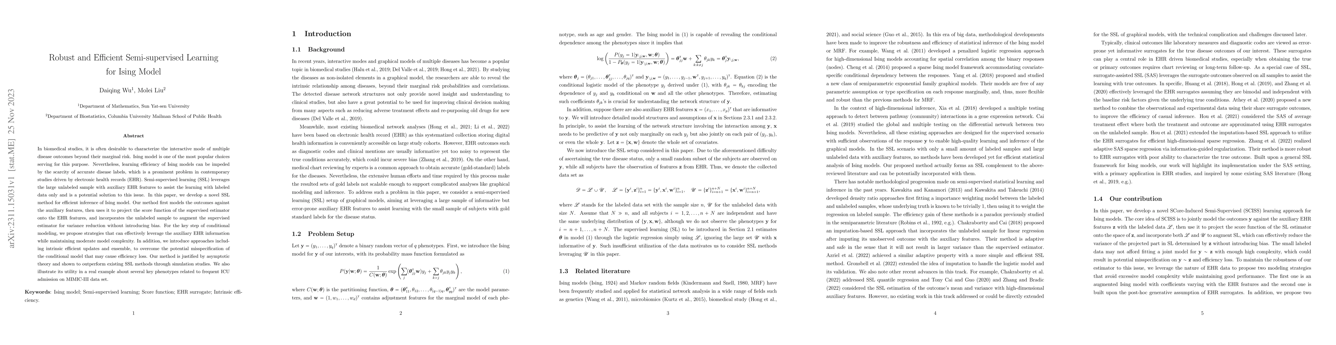 Thumbnail for Robust and Efficient Semi-supervised Learning for Ising Model