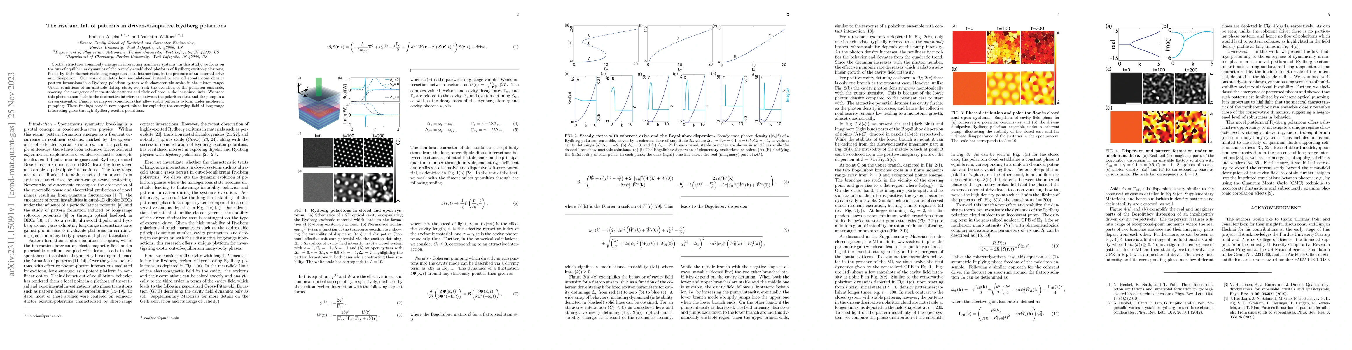 Thumbnail for The rise and fall of patterns in driven-dissipative Rydberg polaritons