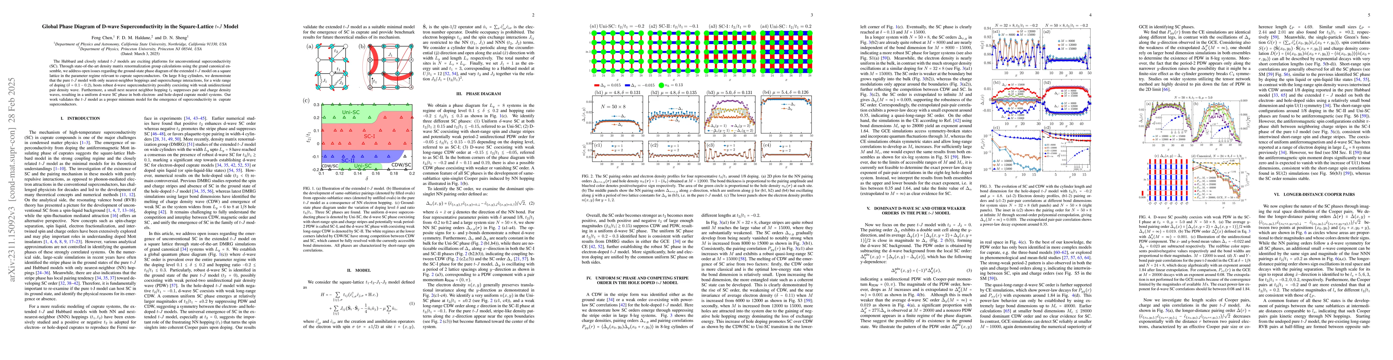 Thumbnail for D-Wave and Pair-Density-Wave Superconductivity in the Square-Lattice t-J
  Model