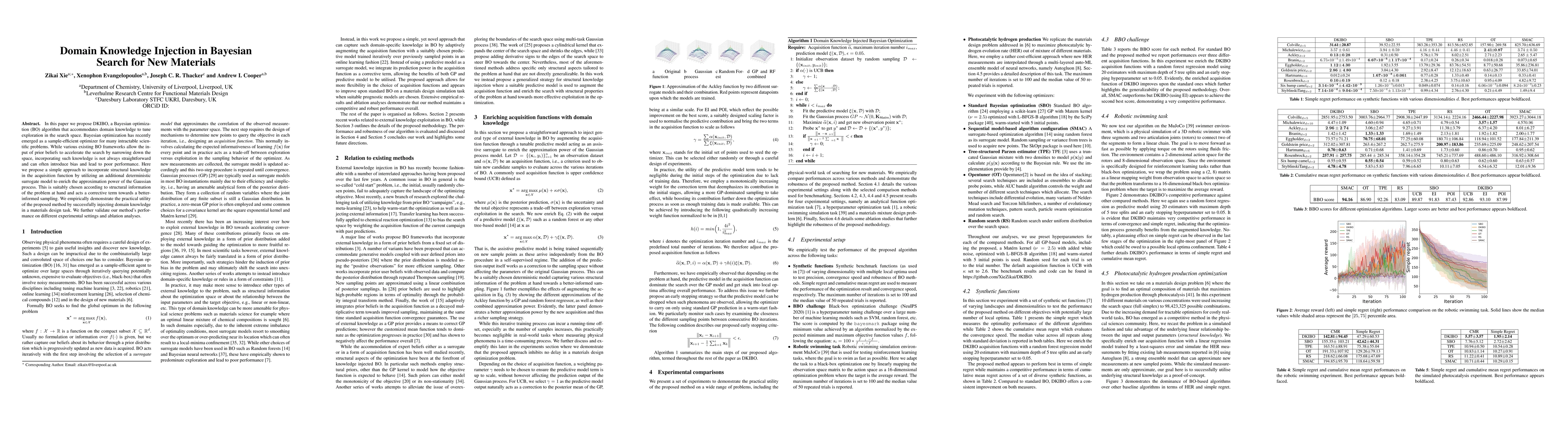 Thumbnail for Domain Knowledge Injection in Bayesian Search for New Materials