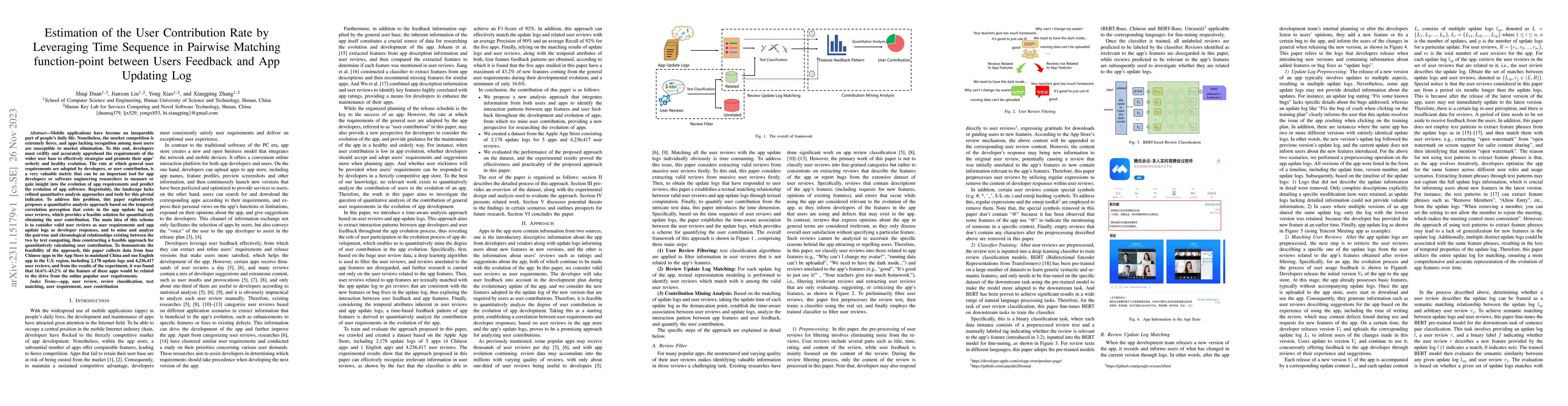Thumbnail for Estimation of the User Contribution Rate by Leveraging Time Sequence in
  Pairwise Matching function-point between Users Feedback and App Updating Log