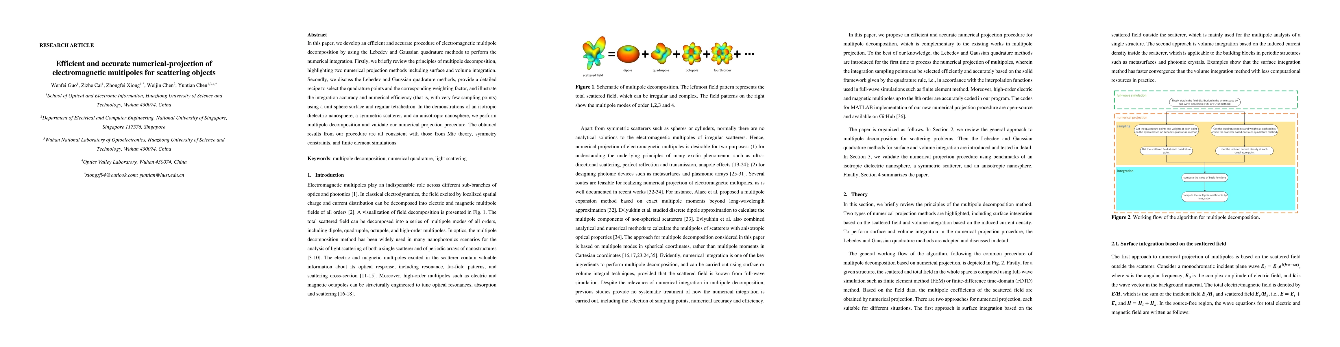 Thumbnail for Efficient and accurate numerical-projection of electromagnetic
  multipoles for scattering objects