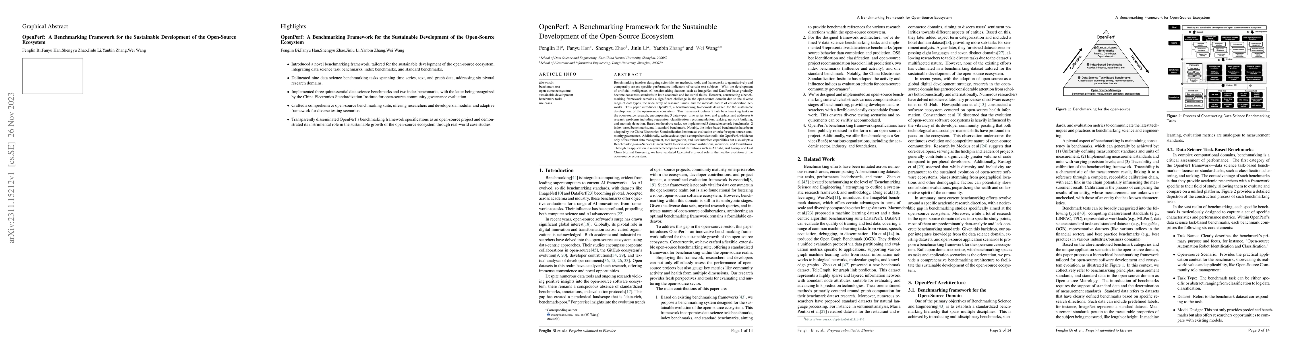 Thumbnail for OpenPerf: A Benchmarking Framework for the Sustainable Development of
  the Open-Source Ecosystem
