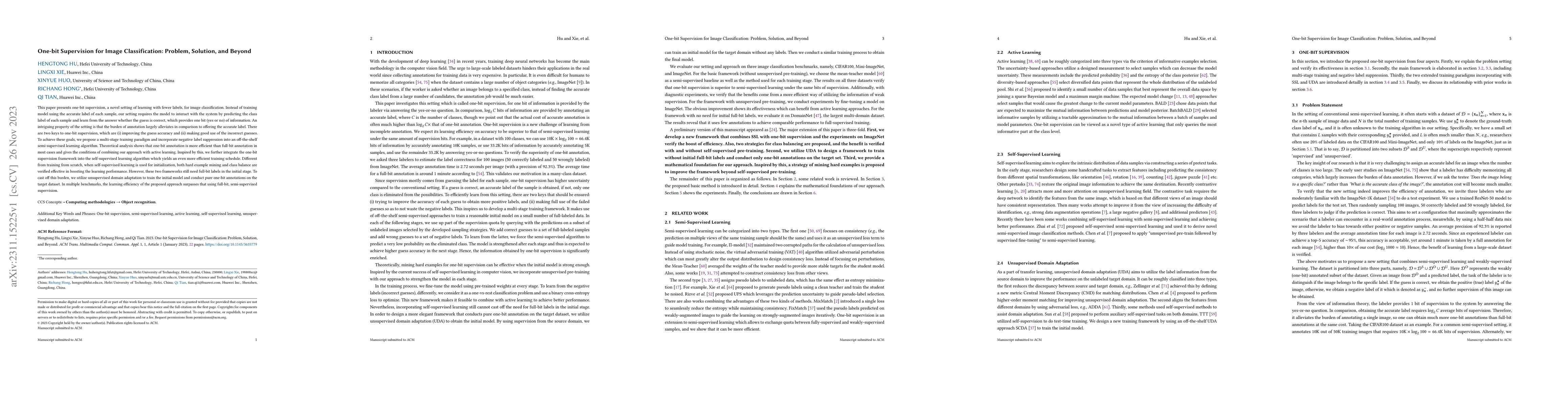 Thumbnail for One-bit Supervision for Image Classification: Problem, Solution, and
  Beyond