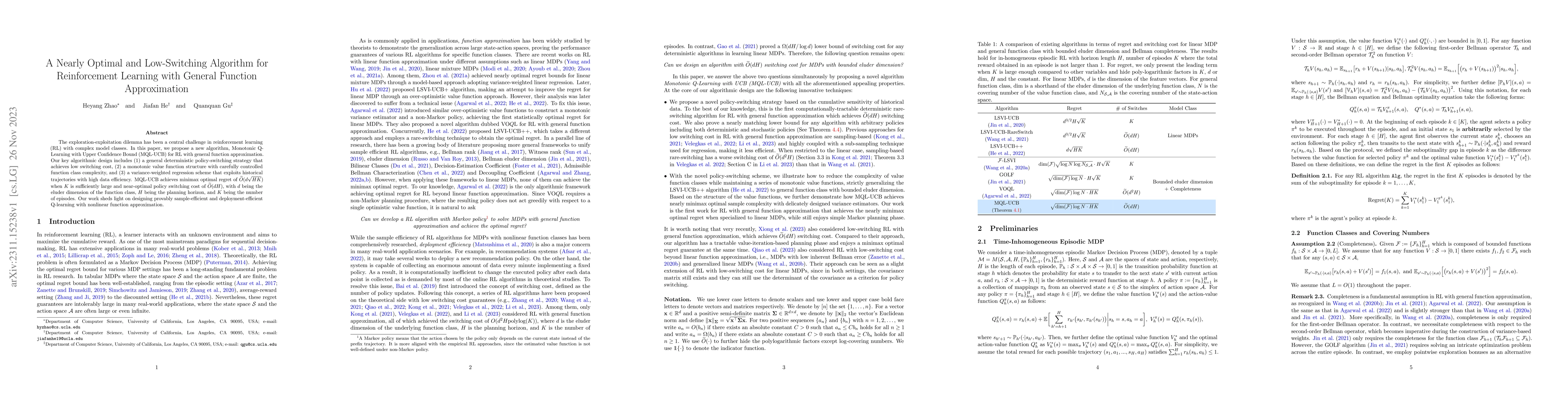 Thumbnail for A Nearly Optimal and Low-Switching Algorithm for Reinforcement Learning
  with General Function Approximation
